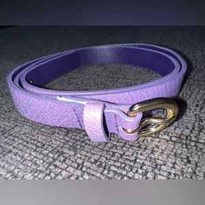 J Crew Women’s Leather Belt Purple S